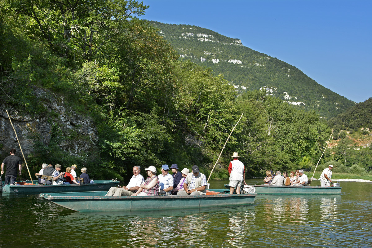 Accueil de groupes des bateliers des Gorges du Tarn