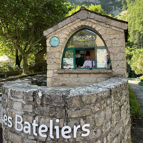 Kiosque d'accueil des bateliers des Gorges du Tarn